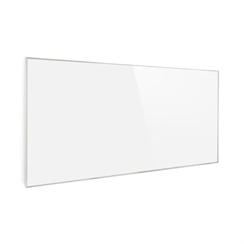 Klarstein Wonderwall – infraröd uppvärmning med termostat, infraröd radiator med kolkristallteknik, veckotimer, automatisk avstängningsfunktion, IP24, 60 x 120 cm värmepanel, 720 watt, vit