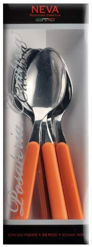 Neva Servizio Posate Set 24 Pezzi Colorando Mango