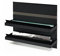 Linero MosaiQ Folienrollenhalter 350 x 110 x 300 mm schwarz matt/Folienabroller/Relingsystem/Kesseböhmer