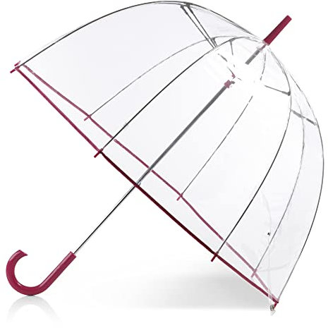 Totes Parapluie à bulles transparent pour femme, très baie, taille unique, parapluie à bulles transparent