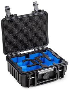 B&W International B&W Transportkoffer Outdoor für DJI Osmo Pocket 3 Kreativ Combo - Type 500 Schwarz - wasserdicht nach IP67 Zertifizierung, staubsicher, bruchsicher und unverwüstlich