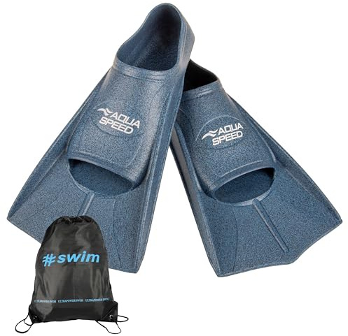 Aqua Speed Kurze Schwimmflossen für Erwachsene und Kinder I HIGH TECH | weiche Trainingsflossen I leichte Kurzflossen I Training Flossen I Trainingsschwimmflossen I Schwimmen I Schwimmtraining