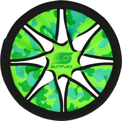 Sunflex Wurfscheibe Neptun Camo | weiche und leichte Flugscheibe für den Strand und den Park | perfekt für Einsteiger und Fortgeschrittene Spieler | extrem robust mit weiter Flugdistanz