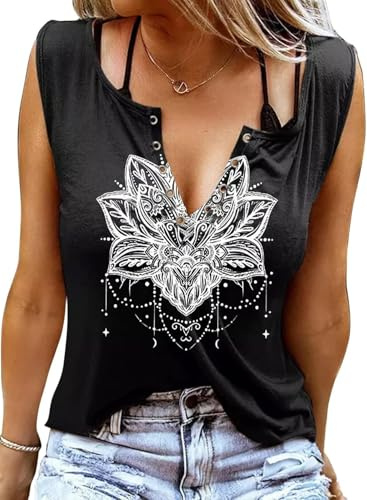 Sxkayxr Tank Tops for Women 2025 Country Concert Outfits for Women Cute Summer Sleeveless Tops Graphic Tees T Shirts