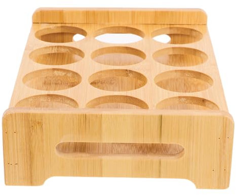 ABOOFAN Bamboo Bullet Cup Holder for Shot Glasses Display Shelf Shot Glass Organizer for Party Wine Holder Stand