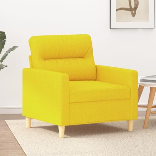 Xichuzi Sofasessel Hellgelb 60 cm Stoff, Relaxsessel, Fernsehsessel, Kinosessel, Gaming Couch - 359224