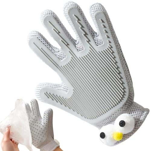 Double-Sided Pet Grooming Gloves, Dog Hair Remover & Cat Grooming Glove, Pet Hair Removal Glove for Washing, Deshedding,Reusable Grooming Gloves for Cats & Dogs,Cat Brush Glove,Dog Grooming Glove