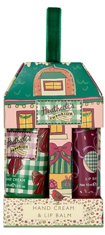 Heathcote & Ivory Hand Cream 30ml, Lip Balm 10ml, Moisturiser, Shea Butter, Vitamin E, Pocket and Travel Size, Vegan and Cruelty Free, Beauty Gift, Christmas Stocking Filler