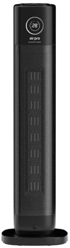 Air Pro SmartVoice™ 34 Tower Fan Heater - Hands-Free Voice Control, No App No Wi-Fi Needed, 2 Heat Settings, 24 Timer Energy Efficient With Quick Powerful Heating Comfort for Home, Office Any Room