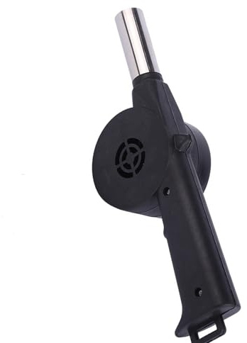 Psdndeww Soplador De Aire Manual Ligero para Acampada Aire Portátil con Manivela para Parrillas Barbacoa Herramienta Arranque Fuego Eficiente Desmontable