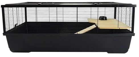 Grosvenor XL - Jaula para Animales pequeños, 100 x 54 x 39 cm, Color Negro