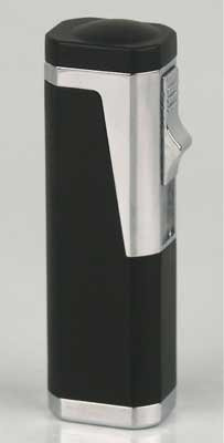 Briquet 3 flammes avec rundcutter noir 6 mm