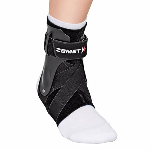 Zamst A2-DX Sprunggelenkbandage (Linker - S) Verstellbar gegen Umknicken - Schwere Verstauchungen Grad III Chronische Instabilität - Ideal zum Sport- Bandage Fußgelenk - Korrekte Passform R&L