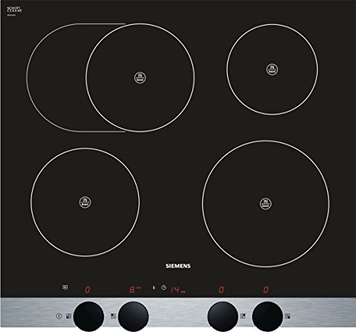 Siemens eh685db17e de cuisson électriques/Inox/60 cm/Technologie innovante à induction pouvoir cuisson propre, rapide et sécurisé/Noir