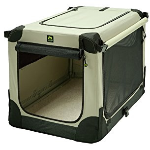 Maelson Soft Kennel faltbare Hundebox -beige - XXL 120 - (120 x 77 x 86 cm)