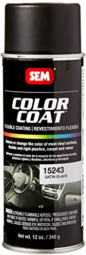 SEM Products 15243 Satin Black Color Coat - 12 oz.