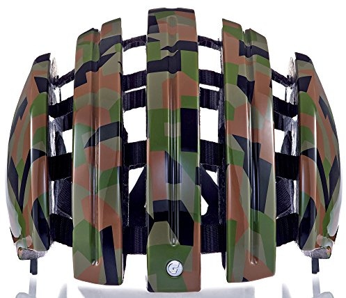 Casco da bicicletta pieghevole GTE Unisex black shiny camo