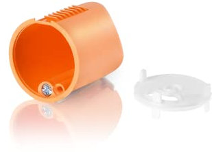 f-tronic Hohlwand-Auslassdose, D=35mm, 45mm tief, inkl. Deckel, E134, Inhalt: 25, Stück