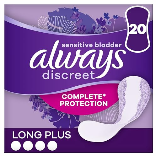 Always Discreet Lot de 20 protections hygiéniques pour femme avec poche à eau sensible Absorption