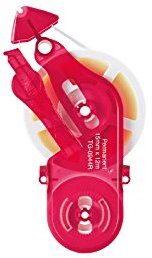 PLUS JAPAN TG-0944R Nachfüllkassette MX Kleberoller, Permanent, 15 mm Breit, 12 m Lang, rot