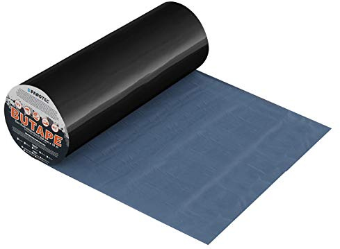 Parotec BuTape Aluminium Butylband für Dachreparatur 300mm x 10 lfm Schwarz | Alu-Dichtband – Wasserdicht, UV- & Witterungsbeständig, starke Haftung auf vielen Untergründen – 7 Farben