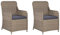vidaXL 2X Gartensessel Poly Rattan Gartenstuhl Sessel Stuhl Stühle Gartenmöbel