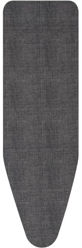 Brabantia 8mm Thick Underlay Ironing Board Cover (D Board/Denim Black) Heat-Resistant, Non-Slip, Cord Fastener