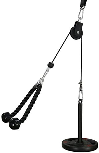 LFJ Latzug Fitness, Kabelzug Pulley Fitness Unterarmtrainer Arm-Krafttraining Trizeps Gewicht Fitnessgerät Trainer Home Gym DIY Riemenscheibensystem