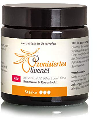 Stark ozonisiertes Olivenöl + ätherische Öle + Zinkoxid (original OO3 oxyproducts)