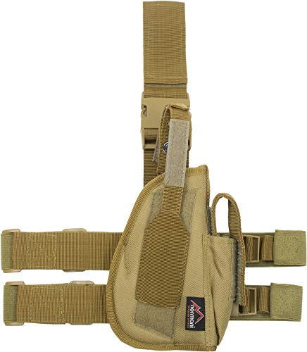 Pistolenholster Tiefzieholster Links und Rechts Farbe Coyote Größe Links