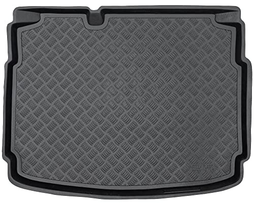 M MOTOS Tapetes de PE para maletero apata para SEAT Leon II (MK2) 2005-2013 Mejore la comodidad de su viaje con la resistente alfombrilla para el maletero del coche, que protege contra la suciedad y e