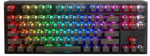 Ducky One 3 TKL Aura 80% Mechanical Keyboard: Quack Mechanics Dampening, Hot-Swappable Cherry MX Brown Switches, High-Density PBT Tripleshot Keycaps, RGB, US, Black