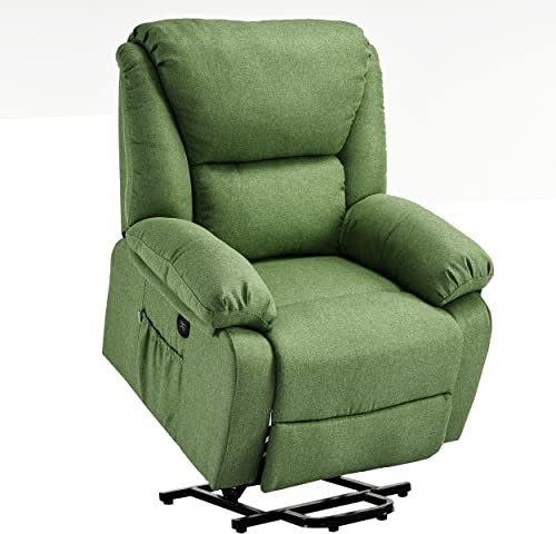 ECODE® Sillon de Relax Reclinable Levantapersonas Electrico con Masaje y Calor Lumbar - Sillones Electricos Stressless Ideales para Personas Mayores