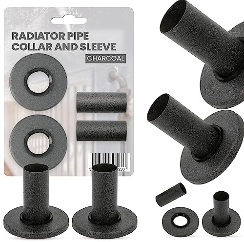 Abdeckkit Rosette Heizkörper Rohrabdeckung Einzelrohr Rohrmanschette Anthrazit Abdeckrohre Rohrmanschette Rohrverkleidung Für Heizungsrohre Heizkörperabdeckung Rohrverkleidungssystem
