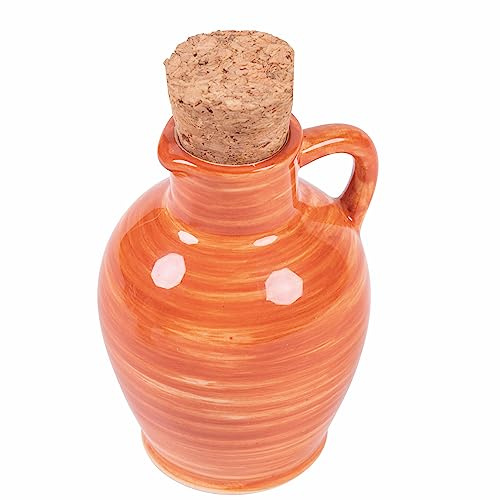 Mini Amphore Ölkanne 95 ml Keramik Korkverschluss Masseria