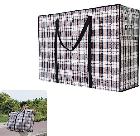 1pcs Extra Value Large Strong and Durable Laundry Bags,Laundry Bag Heavy Duty Storage Bags,Reusable Strong Clothes Storage Bags Zip Nylon Large Boxes,Multipurpose Storage Bag for Laundry,Moving House