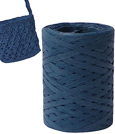 Linsition Naturbast Papierband Bastgarn Zum Häkeln | Bast Raffia Natur Papierschnur, Packschnur Für Handwerksprojekte, Geschenkverpackung, Weben Und Gärtnern
