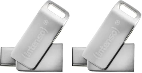 Intenso cMobile Line, 32GB Dual USB-Stick USB 3.2 Gen. 1x1 Type-C, Silber (Packung mit 2)