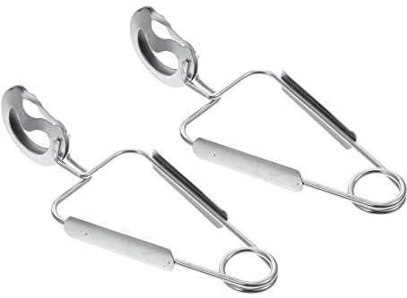 PRETYZOOM Edelstahl Schneckenzange 2 Stück Servierklammer Für Schnecken Schalentiere Und Sushi Rostfrei Leicht Und Tragbar Für Zuhause Und Restaurant