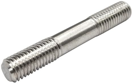 CTRSM Doppelte Gewindestange, 10 Teile/los Edelstahl Doppel Ende Gewinde Stange Dual Kopf Gewinde bar Stehbolzen M2,5 M3 M4 M5 M6(M3*50mm)