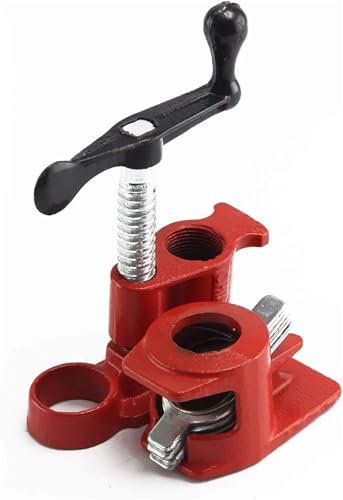 GCYEIDMA Serre-Joint en Tube pour Bois Collier de Serrage Professionnel for tuyaux de Collage du Bois, 3/4 Pouces, en Fonte, Robuste