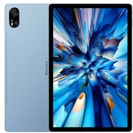 Blackview Mega 8 Android 15 AI Tablet, 13 Pantalla FHD+, 36GB+512GB, Batería 11000mAh, 3 AI Modelos, Dual SIM 4G LTE+WiFi, Cámara 50MP+13MP, Altavoces Cuádruples, Widevine L1 1080P Azul