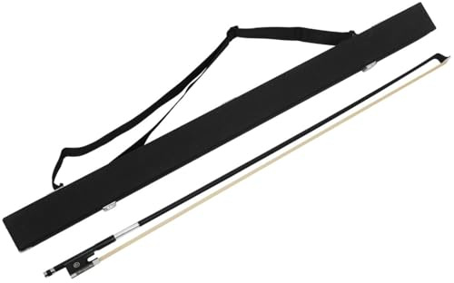 Geigenbogen aus Kohlefaser, 4/4 Master, Geigenbogen aus natürlichem Pferdehaar, Ebenholzfrosch for professionelle Spieler, hübscher Bogen mit Geschenkbox