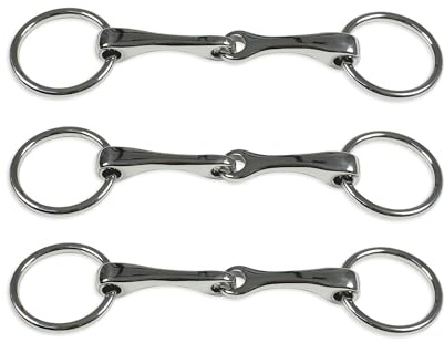 Acheter des mors de cheval Hobby : lot de 3 mors d'eau simplement cassés (argenté)