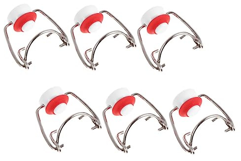 Cabilock 6pcs Beer Bottle Caps Swing Top Lids for Glass Bottles Flip Stopper Airtight Replacement Beer Swing Cap Sealing Flip Stopper