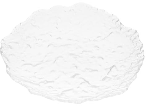 DONFAMDS Glass Steak Plate and Western Food Serving Dish 30cm Household Glass Plate Suitable for Steak and Pasta Meals