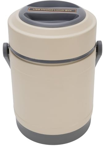 aqxreight Pot Thermique Pot Thermal Louting Portable Hot 2L Acier Inoxydable avec 3 + 1 Conteneurs pour le Bureau de Voyage Utilisation de la Maison (Beige)