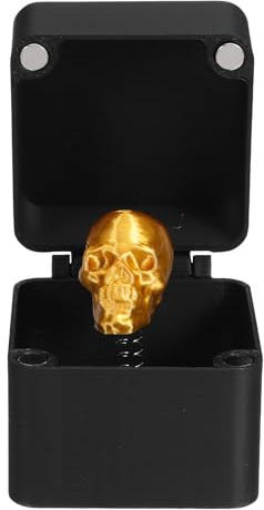 Toddmomy Gruseliger Totenkopf-Streich in Einer Box – Schreiender Totenkopf-Streich zum 1. April – Verstecktes Skelett als Scherzartikel für Halloween-Partys und als Deko für Spukhäuser