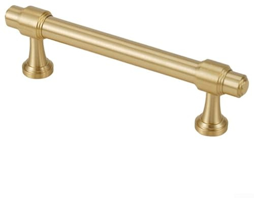 Schrankgriff, massives Messing, für Außenmontage, Möbelbeschläge, Kleiderschrank, Schuh, Schublade, Türgriff (96 mm Lochabstand)
