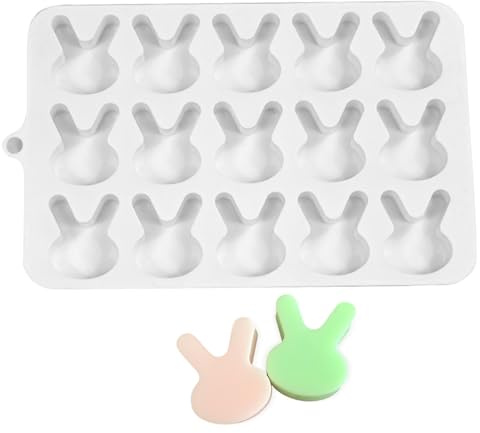 Stampo in Silicone a Forma di Coniglio Pasquale - Stampo per Dolci da Forno | In Silicone A Forma Di Coniglio Per Cioccolato,per la Preparazione di Biscotti Gelatine Caramelle Cioccolato Pasta di Zucc